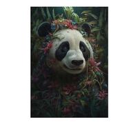 Puzzles for Adults 300 PCS Puzzles Panda Flowers Plants Magic Adult Jigsaw Puzzle Toy Wall Decor Hand Speed Race Deal As Gifts for The Whole Family 300 PCS