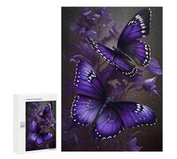 Puzzles for Adults 300 PCS Puzzles Purple Butterfly Artwork Jigsaws for Adults Family Games But Fun And Humorous for Birthday, Chrismas 300 PCS