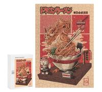 Puzzles for Adults 300 PCS Puzzles Ramen Dragon Puzzles for Adults Toy Wall Decor Difficult Hard Help The Brain Exercise 300 PCS