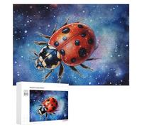 Puzzles for Adults 300 PCS Puzzles Space Ladybugs A Cosmic Bug Adventure Jigsaws for Adults Family Games But Fun And Humorous for Birthday, Chrismas 300 PCS