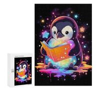 Puzzles for Adults 300 PCS Puzzles Space Penguin Reading Book Adult Jigsaw Anti-Stress Toys Analysis And Logic Unique Birthday And Gifts 300 PCS