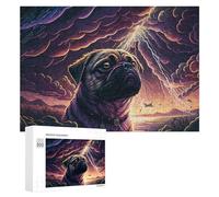 Puzzles for Adults 300 PCS Puzzles Thunderstorm Pug Adventure -5 Jigsaws for Adults Family Games Difficult Hard Deal As Gifts for The Whole Family 300 PCS