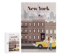 Puzzles for Adults 300 PCS Puzzles Travel to NYC Puzzles for Adults Toy Wall Decor Difficult Hard Help The Brain Exercise 300 PCS