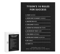 Puzzles for Adults 300 PCS Puzzles Tyson 10 Rules For Success Puzzles for Adults Brain Teaser Game Perfect Decoration Deal As Gifts for The Whole Family 300 PCS