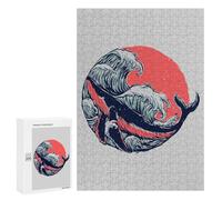 Puzzles for Adults 300 PCS Puzzles Wave Circle Puzzles for Adults Toy Wall Decor Difficult Hard Help The Brain Exercise 300 PCS