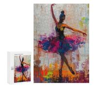 Puzzles for Adults 300 PCS Rainbow Ballet Dancer Jigsaws for Adults Relaxing Games Enhance Memory Unique Birthday And Xmas Gifts 300 PCS