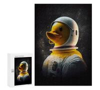 Puzzles for Adults 300 PCS Rubber Duck Astronaut Bath Jigsaw for Adults Relaxing Games Analysis And Logic Unique Birthday And Xmas Gifts 300 PCS