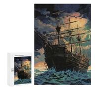 Puzzles for Adults 300 PCS Sailing Into The Night Puzzles for Adults Family Games Stress Reliever Unique Birthday And Xmas Gifts 300 PCS