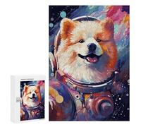 Puzzles for Adults 300 PCS Space Dog Adventure-101 Puzzles for Teenagers Staycation Kill Time Help The Brain Exercise Unique Birthday And Xmas Gifts 300 PCS