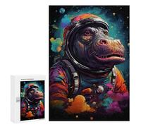 Puzzles for Adults 300 PCS Space Monkey Explorer Puzzles for Teenagers Staycation Kill Time Help The Brain Exercise Unique Birthday And Xmas Gifts 300 PCS