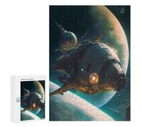 Puzzles for Adults 300 PCS Space Station Odyssey -6 Jigsaw for Adults Relaxing Games Analysis And Logic Unique Birthday And Xmas Gifts 300 PCS