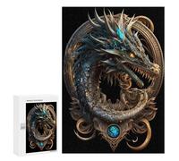 Puzzles for Adults 300 PCS Steampunk Dragon Artwork-1 Puzzles for Adults Family Games Stress Reliever Unique Birthday And Xmas Gifts 300 PCS