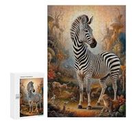 Puzzles for Adults 300 PCS Surreal Mystical Zebra Jigsaws for Adults Relaxing Games Enhance Memory Unique Birthday And Xmas Gifts 300 PCS