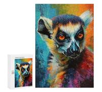 Puzzles for Adults 300 PCS The Agile Lemur Monkey Jigsaw for Adults Relaxing Games Analysis And Logic Unique Birthday And Xmas Gifts 300 PCS