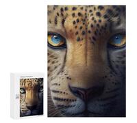 Puzzles for Adults 300 PCS The Big Cat Face Jigsaw for Adults Relaxing Games Analysis And Logic Unique Birthday And Xmas Gifts 300 PCS
