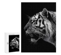 Puzzles for Adults 300 PCS Tiger Portrait Poster Jigsaw Puzzles for Teenagerss Stress Reliever Educational Challenge Christmas Birthday Gifts 300 PCS