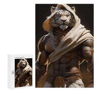 Puzzles for Adults 300 PCS Tiger Warrior Armor Statue Jigsaw Puzzles for Teenagerss Stress Reliever Educational Challenge Christmas Birthday Gifts 300 PCS
