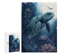 Puzzles for Adults 300 PCS Turtle Imaginary Friend Jigsaws for Adults Relaxing Games Enhance Memory Unique Birthday And Xmas Gifts 300 PCS