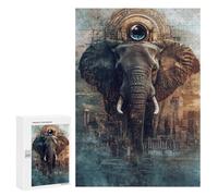 Puzzles for Adults 300 PCS Urban Elephant Majesty Jigsaw Puzzles for Adults But Fun And Humorous for Birthday, Chrismas Christmas Birthday Gifts 300 PCS