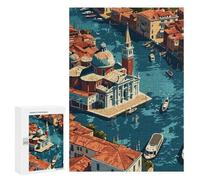 Puzzles for Adults 300 PCS Venice from Above Jigsaws for Adults Relaxing Games Enhance Memory Unique Birthday And Xmas Gifts 300 PCS