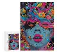 Puzzles for Adults 300 PCS Vibrant Abstract Chaos Jigsaw for Adults Relaxing Games Analysis And Logic Unique Birthday And Xmas Gifts 300 PCS