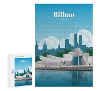 Puzzles for Adults 300 PCS Visit Bilbao Jigsaws for Adults Relaxing Games Enhance Memory Unique Birthday And Xmas Gifts 300 PCS