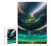 Puzzles for Adults 300 PCS Whirlpool of Light Celestial Dance Puzzles for Teenagers Staycation Kill Time Help The Brain Exercise Unique Birthday And Xmas Gifts 300 PCS