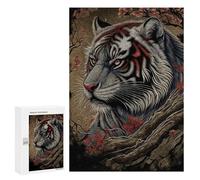 Puzzles for Adults 300 PCS Whispering Tiger in Shadows Puzzle for Adults Family Games Hand Speed Race Unique Birthday And Xmas Gifts 300 PCS