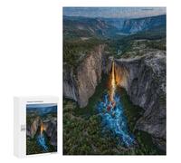 Puzzles for Adults 300 PCS Yosemite's Enchanted Waterfall Jigsaw Puzzles for Adults But Fun And Humorous for Birthday, Chrismas Christmas Birthday Gifts 300 PCS