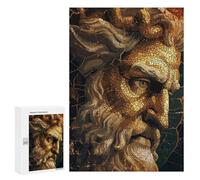 Puzzles for Adults 300 PCS Zeus God Mosaic Jigsaw for Adults Relaxing Games Analysis And Logic Unique Birthday And Xmas Gifts 300 PCS
