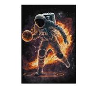 Puzzles for Adults 38x26cm/1000pcs Astronaut in Flames -3 Adult Jigsaw Puzzle Hands-on Game Precision Cutting Challenging Game Gifts 38x26cm/1000pcs
