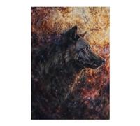 Puzzles for Adults 38x26cm/1000pcs Cosmic Nebula Wolf Puzzle for Adults Brain Teaser Game Improve Memory Fun at Home Activities, 38x26cm/1000pcs