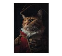 Puzzles for Adults 38x26cm/1000pcs Funny Napoleon Emperor Cat Teenagers Puzzles Toy Wall Decor Staycation Kill Time Christmas Birthday Gifts 38x26cm/1000pcs