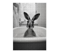 Puzzles for Adults 38x26cm/1000pcs Kangaroo Bathtub Teenagers Puzzles Toy Wall Decor Staycation Kill Time Christmas Birthday Gifts 38x26cm/1000pcs