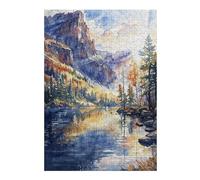 Puzzles for Adults 38x26cm/1000pcs Mountain Solitude Teenagers Puzzles Toy Wall Decor Staycation Kill Time Christmas Birthday Gifts 38x26cm/1000pcs