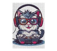 Puzzles for Adults 38x26cm/1000pcs Persian Cat Gaming Jigsaws for Adults Brain Teaser Game Difficult Hard Challenging Game Gifts 38x26cm/1000pcs