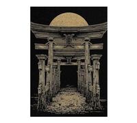 Puzzles for Adults 38x26cm/1000pcs Puzzles Japanese Torii Gate with Rising Sun Jigsaw for Adults Relaxing Games Presents for Women Stress Reduction Gifts 38x26cm/1000pcs