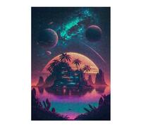 Puzzles for Adults 38x26cm/1000pcs Puzzles Neon Island Fantasy -2 Jigsaw for Adults Relaxing Games But Fun And Humorous Deal As Gifts for The Whole Family 38x26cm/1000pcs