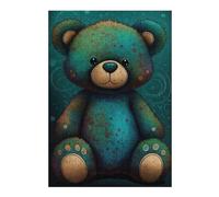 Puzzles for Adults 38x26cm/1000pcs Puzzles Teddy Bear Style 2 Jigsaw for Adults Relaxing Games Presents for Women Stress Reduction Gifts 38x26cm/1000pcs