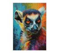Puzzles for Adults 38x26cm/1000pcs Puzzles The Agile Lemur Monkey Jigsaw for Adults Relaxing Games Presents for Women Stress Reduction Gifts 38x26cm/1000pcs