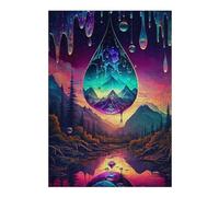 Puzzles for Adults 38x26cm/1000pcs Raindrop Reflections A Dreamy Landscape Puzzles for Adults Brain Teaser Game Perfect Decoration Unique Birthday And Xmas Gifts 38x26cm/1000pcs