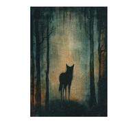 Puzzles for Adults 38x26cm/1000pcs Shadowy Dingo in The Woods Adult Jigsaw Puzzle Toy Wall Decor Perfect Decoration Christmas Birthday Gifts 38x26cm/1000pcs