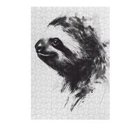 Puzzles for Adults 38x26cm/1000pcs Sloth Watercolor Teenagers Puzzles Toy Wall Decor Staycation Kill Time Christmas Birthday Gifts 38x26cm/1000pcs