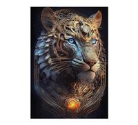 Puzzles for Adults 38x26cm/1000pcs Steampunk Tiger Portrait Adult Jigsaw Puzzle Hands-on Game Precision Cutting Challenging Game Gifts 38x26cm/1000pcs