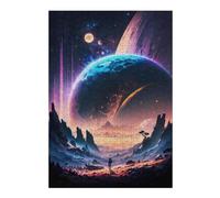 Puzzles for Adults 38x26cm/1000pcs Twilight Horizon Explorer Puzzle for Adults Brain Teaser Game Improve Memory Fun at Home Activities, 38x26cm/1000pcs