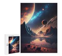 Puzzles for Adults 500 PCS Alien Landscape with Planets -5 Puzzles for Adults Hands-on Game But Fun And Humorous Christmas Birthday Gifts 500 PCS