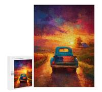Puzzles for Adults 500 PCS American Dream Road Trip Puzzles for Teenagers Staycation Kill Time Help The Brain Exercise Unique Birthday And Xmas Gifts 500 PCS