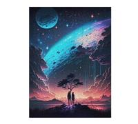 Puzzles for Adults 500 PCS Astral Galaxy Landscape Jigsaws for Adults Hands-on Game Precision Cutting Fun at Home Activities, 500 PCS