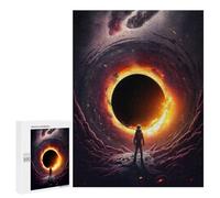Puzzles for Adults 500 PCS Astronaut Near Black Hole -1 Jigsaw for Adults Relaxing Games Analysis And Logic Unique Birthday And Xmas Gifts 500 PCS