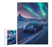 Puzzles for Adults 500 PCS Aurora Highway Jigsaw for Adults Relaxing Games Analysis And Logic Unique Birthday And Xmas Gifts 500 PCS